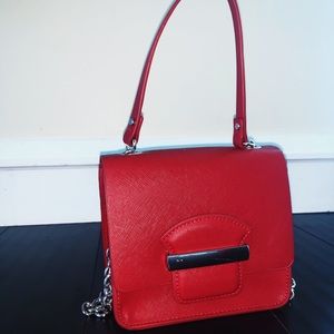 Red Leather Zara Crossbody
